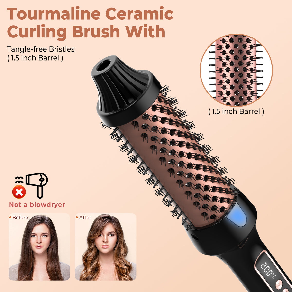 3-in-1 Ionic Heated Styling Brush | Lumajo