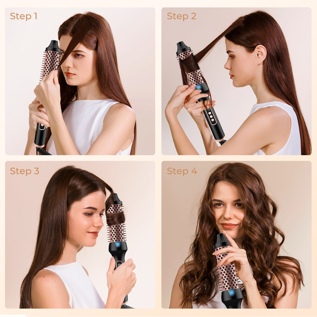 3-in-1 Ionic Heated Styling Brush | Lumajo
