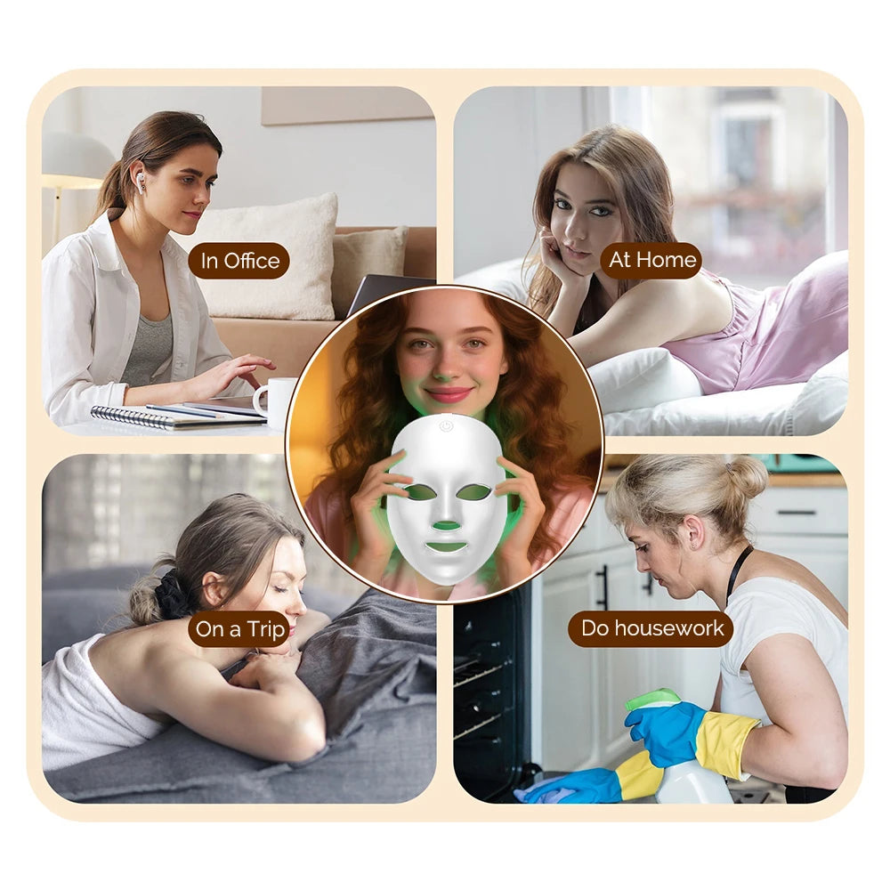 7-Colour LED Face Therapy Mask | Lumajo