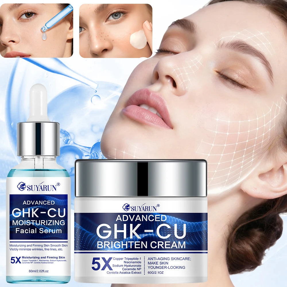 GHK-Cu Copper Peptide Cream & Serum Set