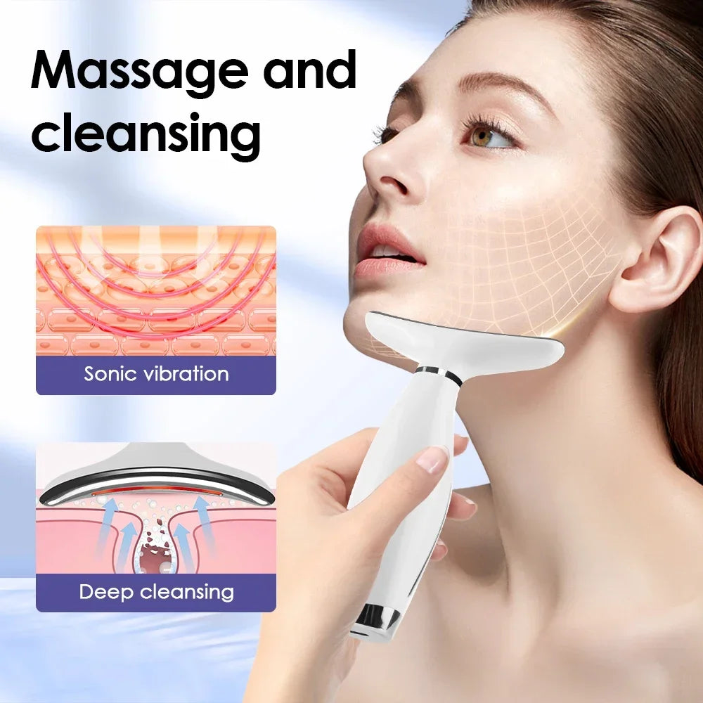 7-Colour LED Face & Neck Massager | Lumajo