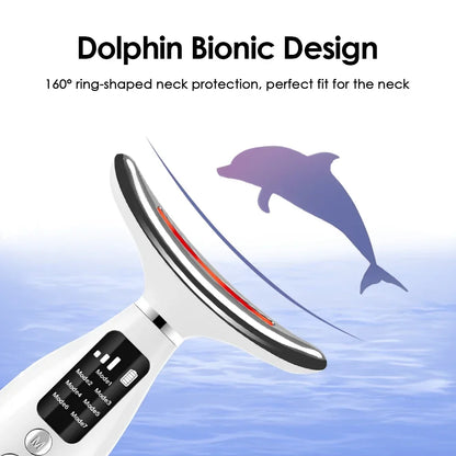 LED Face & Neck Massager, 7-Colour Light Therapy