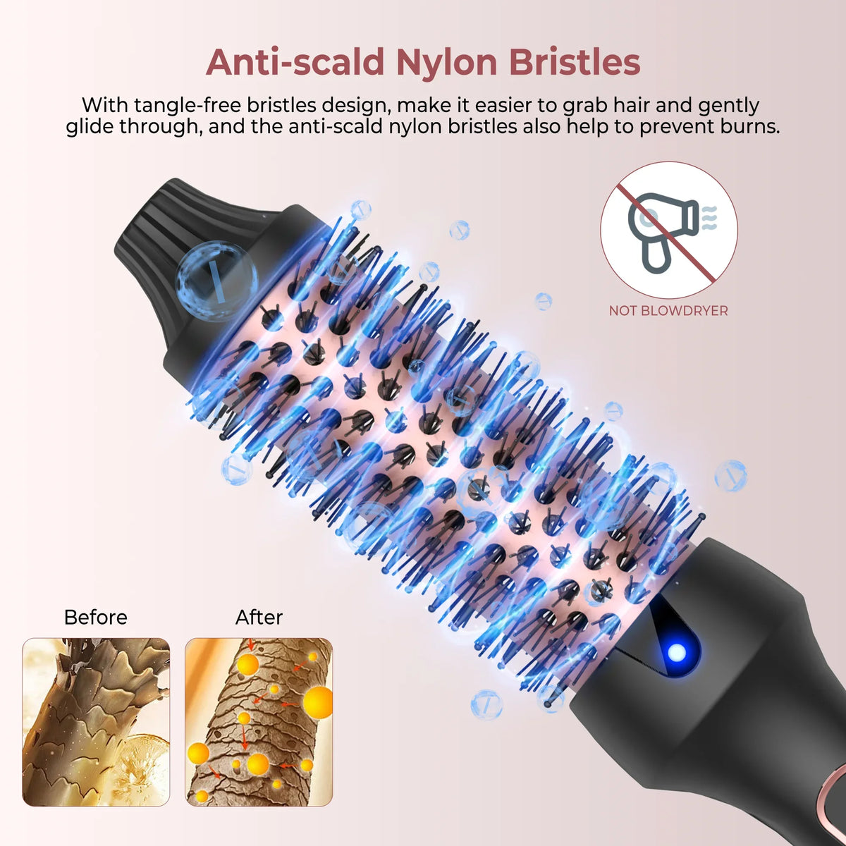 3-in-1 Ionic Heated Styling Brush | Lumajo
