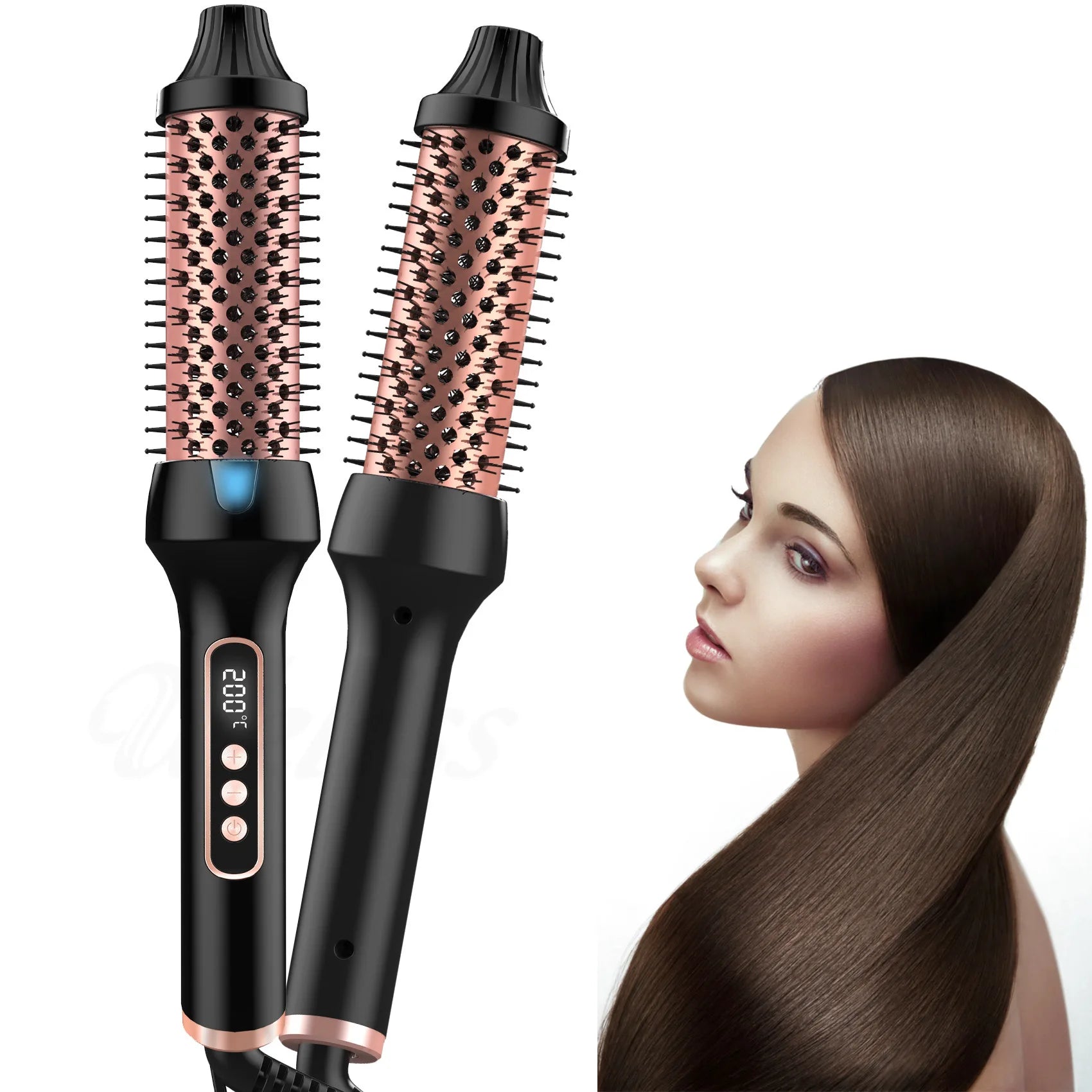 3-in-1 Ionic Heated Styling Brush with Anti-Scald Technology