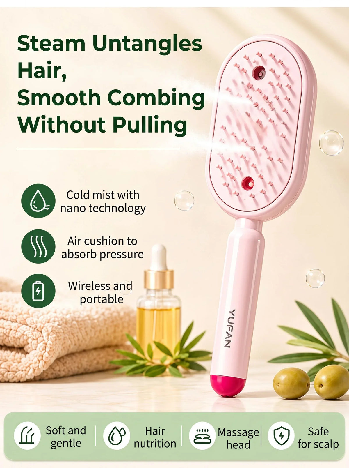 Steam Scalp Massager Brush | Lumajo