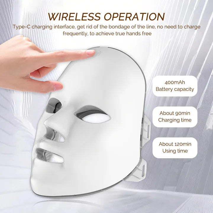 7-Colour LED Face Therapy Mask | Lumajo