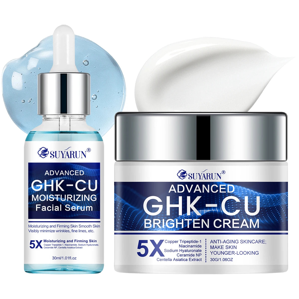 GHK-Cu Copper Peptide Cream & Serum Set