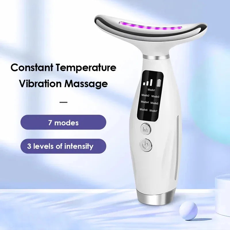 7-Colour LED Face & Neck Therapy Massager