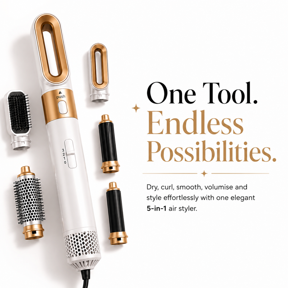 5-in-1 Professional Hair Dryer & Styling Set — Zyvora™