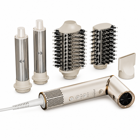 5-in-1 Ionic Hair Dryer & Air Styler with Auto-Wrap Curlers