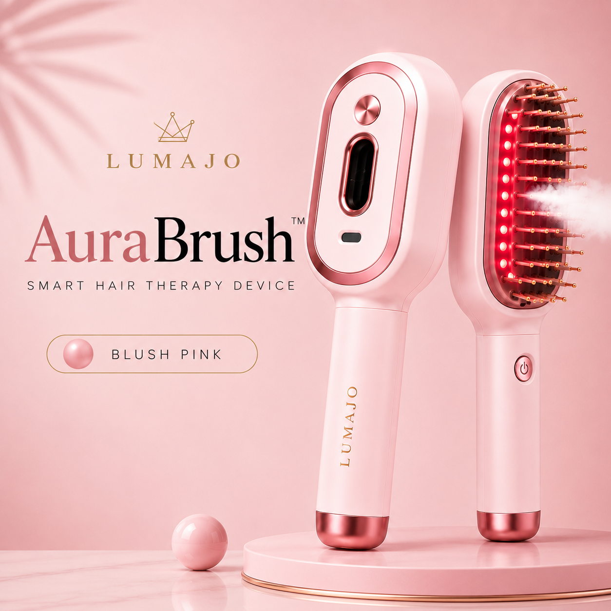 3-in-1 Self-Cleaning Steam Scalp Massager Brush