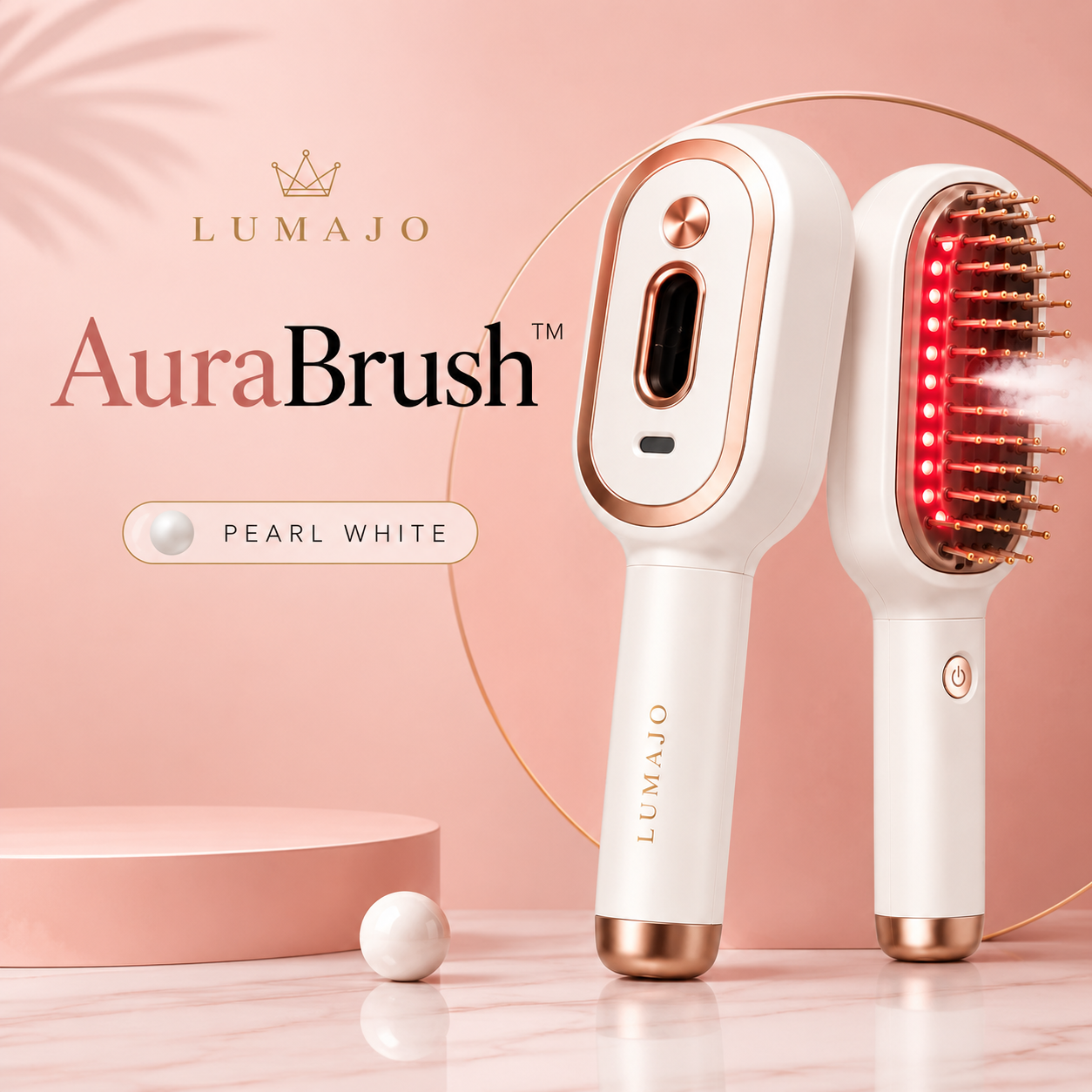 3-in-1 Self-Cleaning Steam Scalp Massager Brush