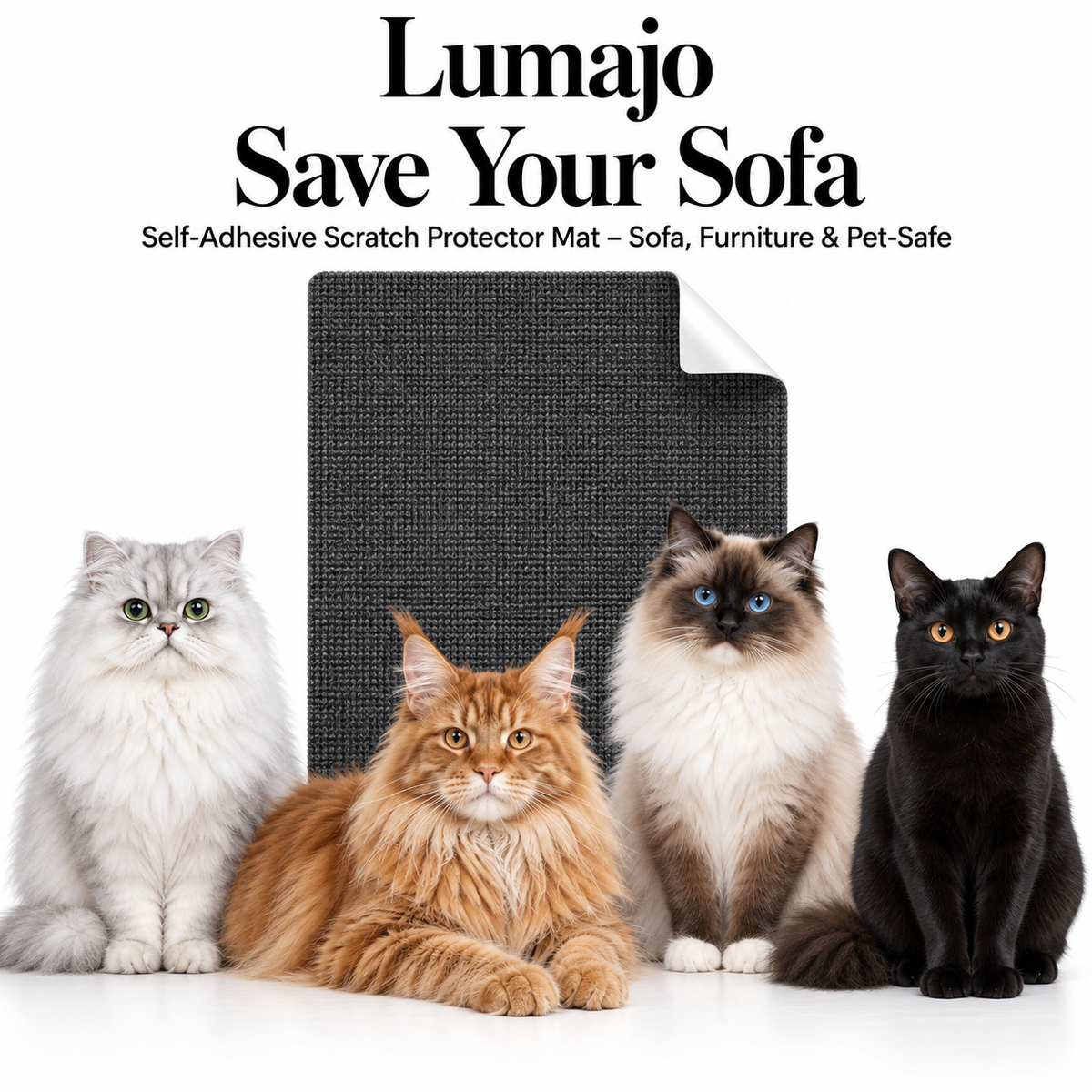 Self-Adhesive Scratch Protector Mat – Sofa, Furniture & Pet-Safe