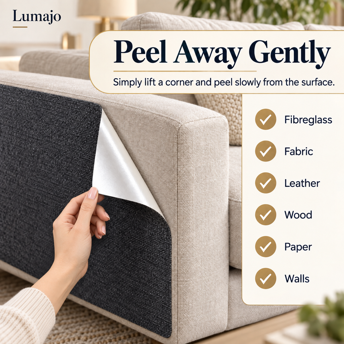 Self-Adhesive Scratch Protector Mat – Sofa, Furniture & Pet-Safe