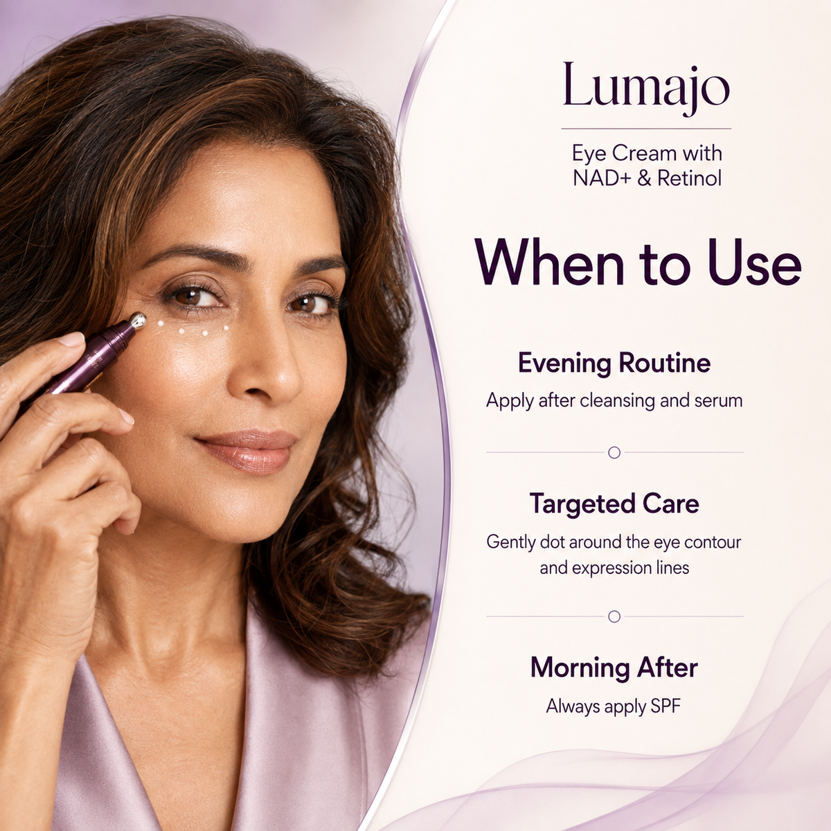 Augencreme mit NAD+ & Retinol | Lumajo