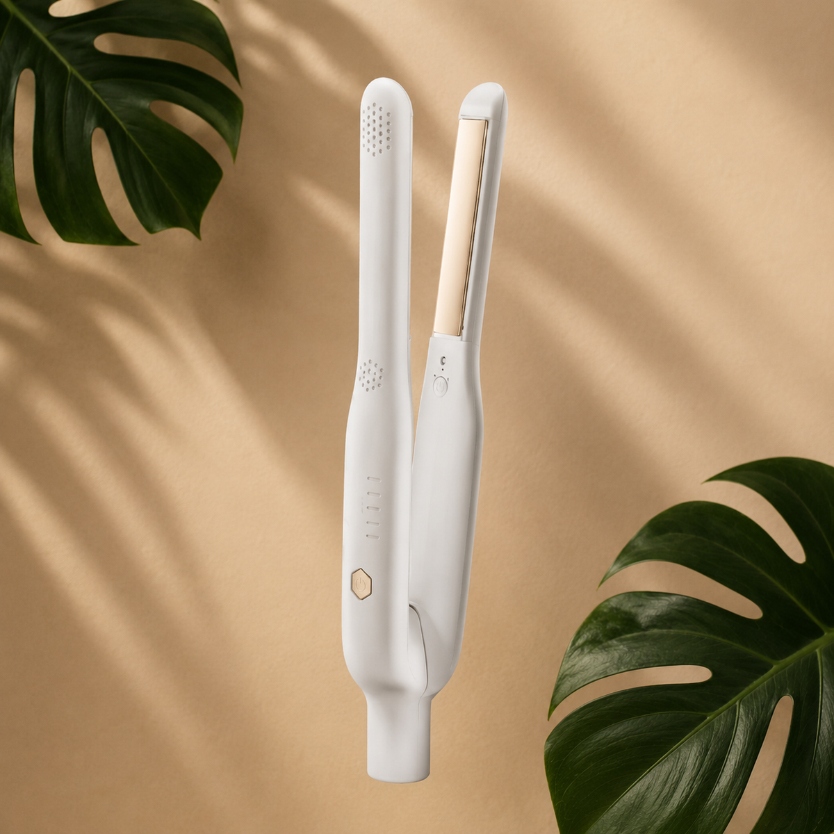2-in-1 Mini Ceramic Straightener & Curler | Lumajo