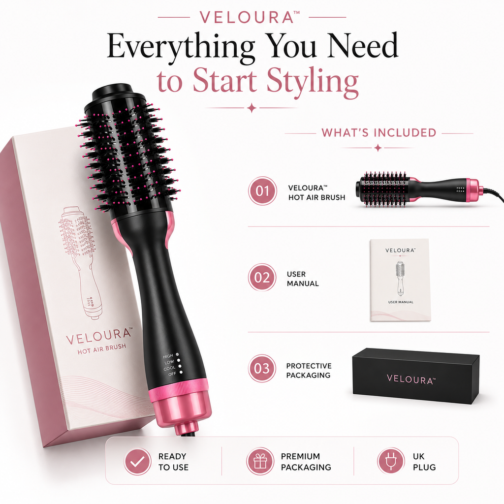 2-in-1 Hair Dryer & Volumising Brush | Lumajo