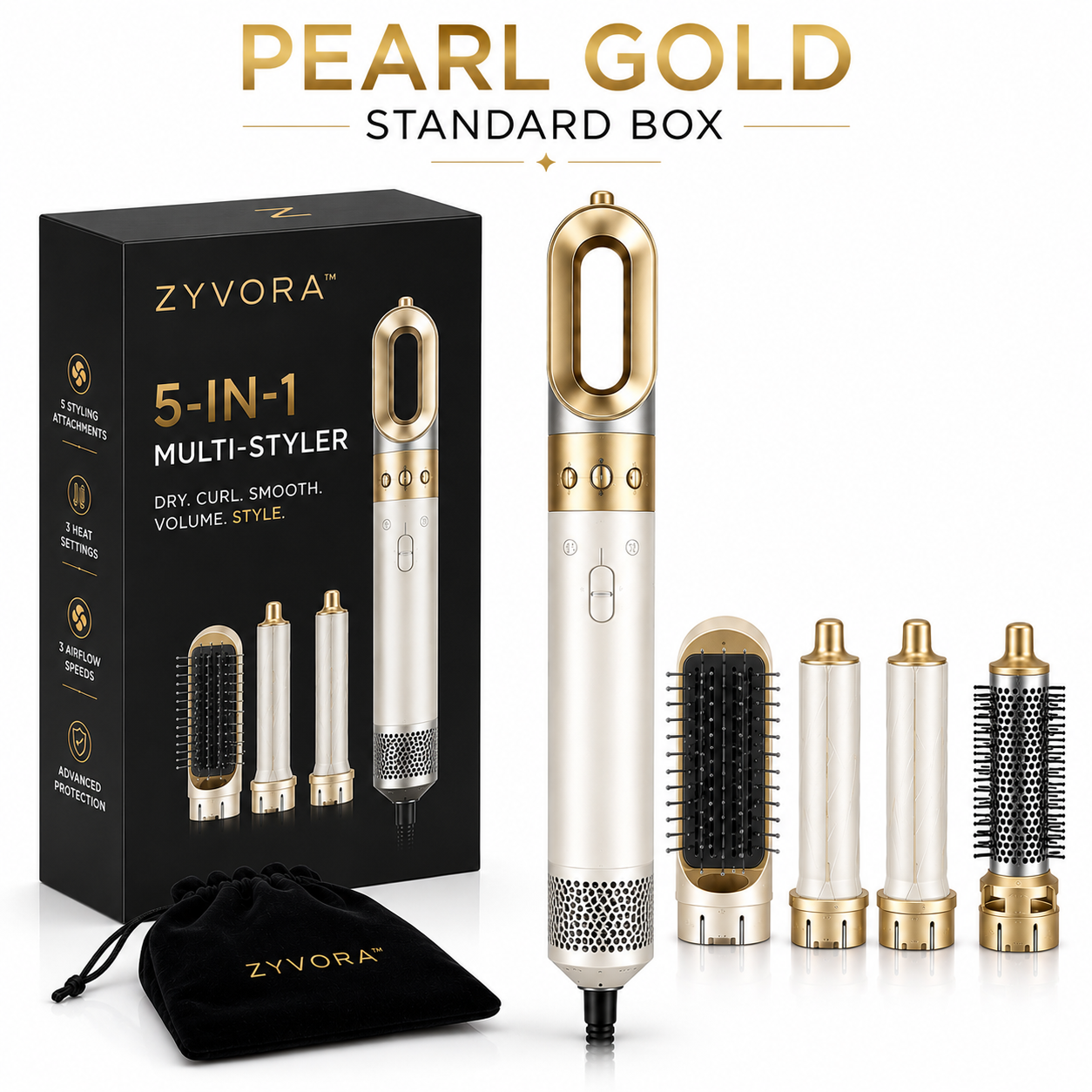 5-in-1 Professional Hair Dryer & Styling Set Zyvora™