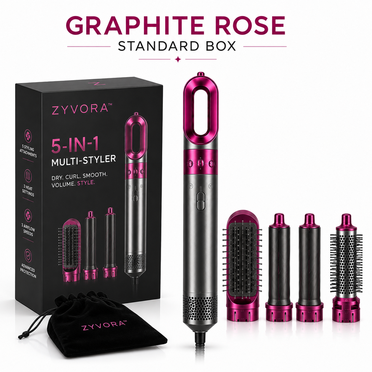 5-in-1 Professional Hair Dryer & Styling Set Zyvora™